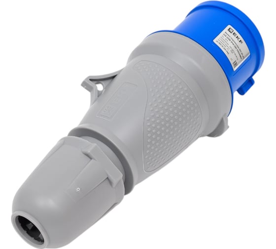 Вилка переносная EKF 023 2Р+РЕ 32А 220В IP44 PROXIMA ps-023-32-220-PRO