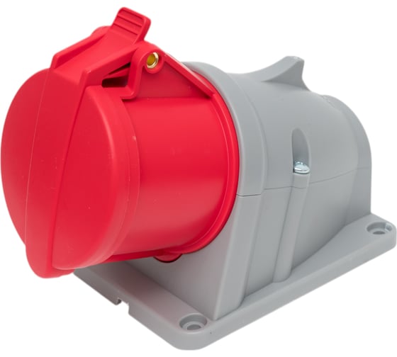 Розетка стационарная EKF наружная 124 3Р+РЕ 32А 380В IP44 PROXIMA ps-124-32-380-PRO 1