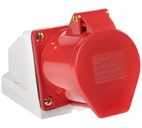 Розетка стационарная EKF наружная 115 3Р+РЕ+N 16А 380В IP44 PROXIMA ps-115-16-380-PRO