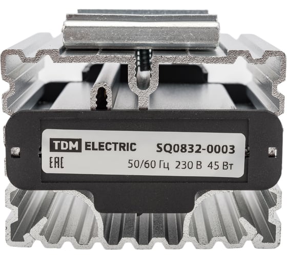 Обогреватель для установки на DIN-рейку TDM ELECTRIC 230В 45Вт SQ0832-0003