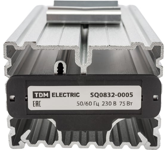 Обогреватель для установки на DIN-рейку TDM ELECTRIC 230В 75Вт SQ0832-0005