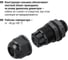 Сальник TDM ELECTRIC MGLX16 диаметр проводника 6-10мм, IP68 SQ0806-0008 6