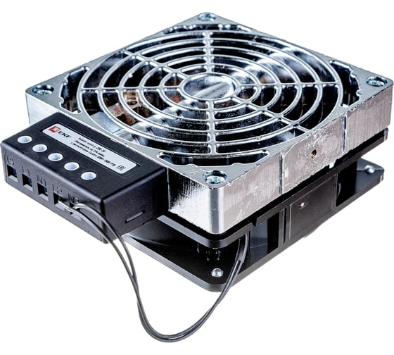 Обогреватель на DIN-рейку с вентилятором EKF PROxima Quadro 200Вт, 230В, IP20 heater-vent-q-200-20