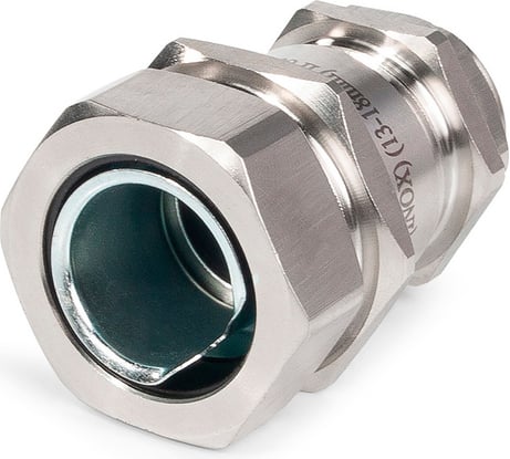 Кабельный ввод для металлорукава FORTISFLEX ВК-М25(13-18 мм)-МР20 (INOX) из нержавеющей стали 89112