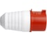 Вилка прямая STEKKER ST-025 32А 380В 3P PEN IP44, PPG32-025-4 49431 3