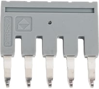 Перемычка для клемм ds Degson втычная 5 полюсов,серая, упак. 10шт. DFB5-5.2-11-00Z(H)
