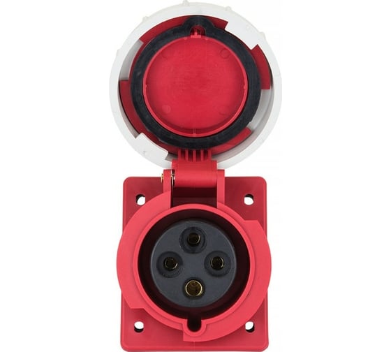 Стационарная внутренняя угловая розетка EKF 4142 3Р+РЕ 16А 380В IP67 PROxima ps-4142-16-380