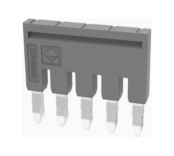 Перемычка штекерная втычная для клемм ds Degson 6 полюсная, серая, упаковка 10шт. DFB6-8.2-11-00Z(H) 1