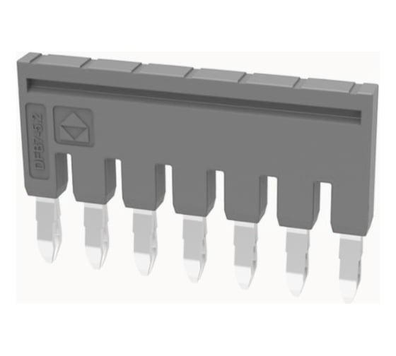 Перемычка для клемм ds2.5, втычн., 7 полюсов,серая, упак. 10шт. Degson DFB7-5.2-11-00Z(H) 1