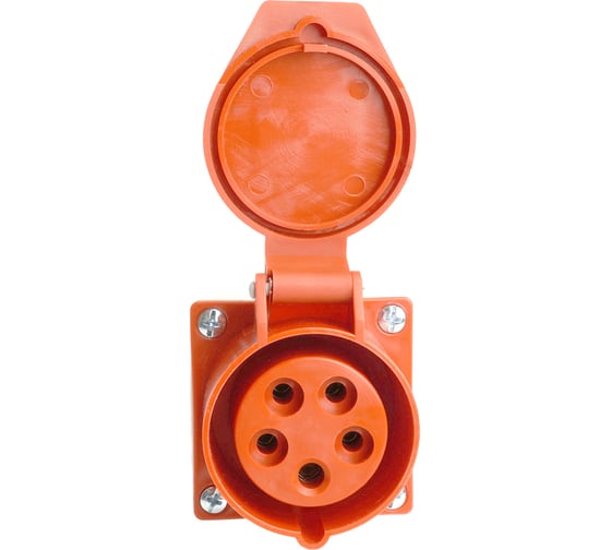 Розетка стационарная STEKKER ST-115 16А 380В 3P PE N IP44, RST16-115-4 49435