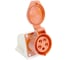 Розетка стационарная STEKKER ST-115 16А 380В 3P PE N IP44, RST16-115-4 49435 2