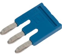 Перемычка штекерная втычная для клемм ds Degson 3 полюса, синяя, упак. 10шт. DFB3-5.2-12-00Z(H)