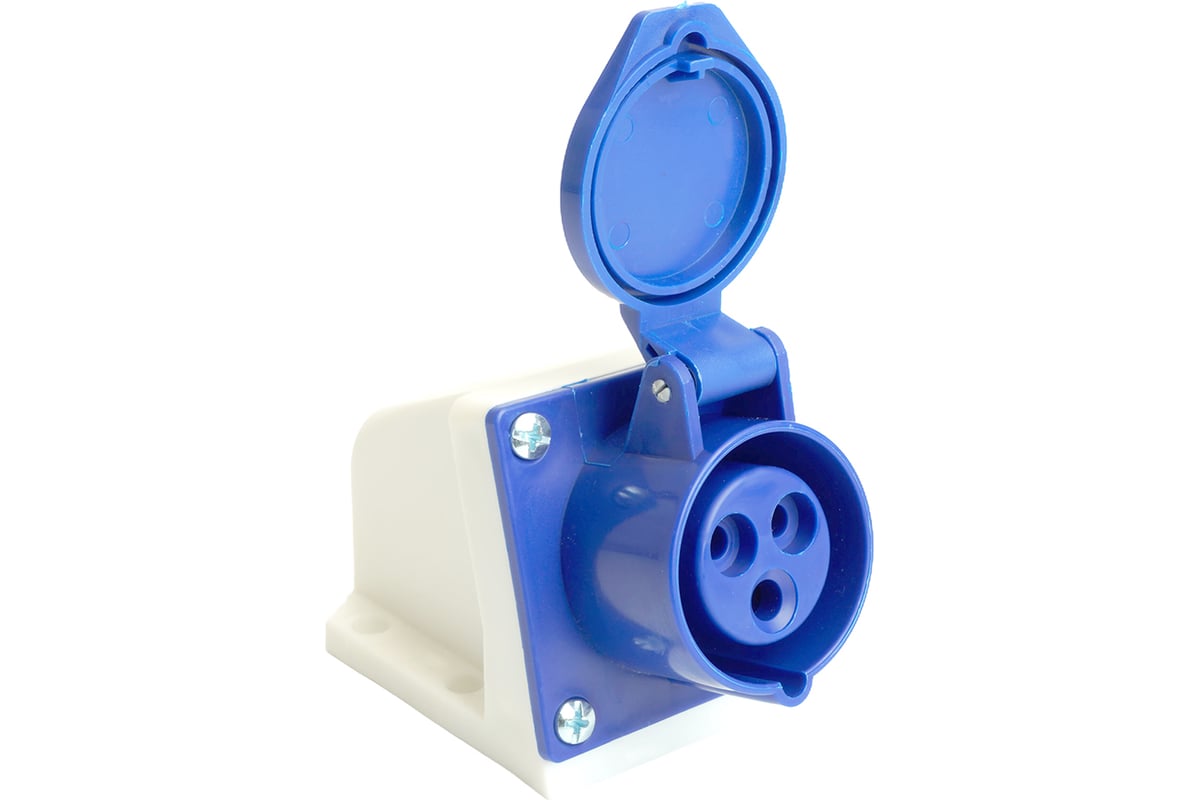 Розетка стационарная STEKKER ST-113 16А 220В 2P PE IP44, RST16-113-4 ...