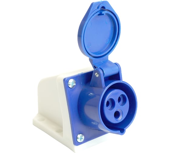Розетка стационарная STEKKER ST-113 16А 220В 2P PE IP44, RST16-113-4 49432
