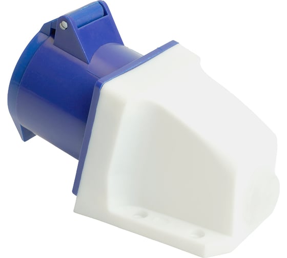 Розетка стационарная STEKKER ST-123 32А 220В 2P PE IP44, RST32-123-44, RST32- 49433