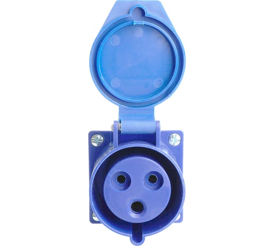 Розетка стационарная STEKKER ST-123 32А 220В 2P PE IP44, RST32-123-44, RST32- 49433