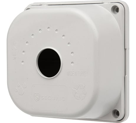 Монтажная коробка для камер видеонаблюдения REXANT 130х130х55 мм 28-4002