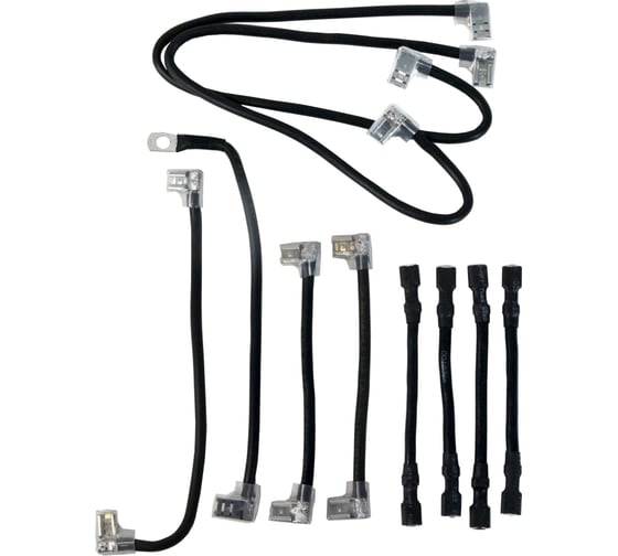 Комплект перемычек МНОГОТОКА для ремонта APC RBC117/118, 9 перемычек и кабель подключения батарейного комплекта к отрицательному выводу APC RBC117/118 Ремкомплект 1