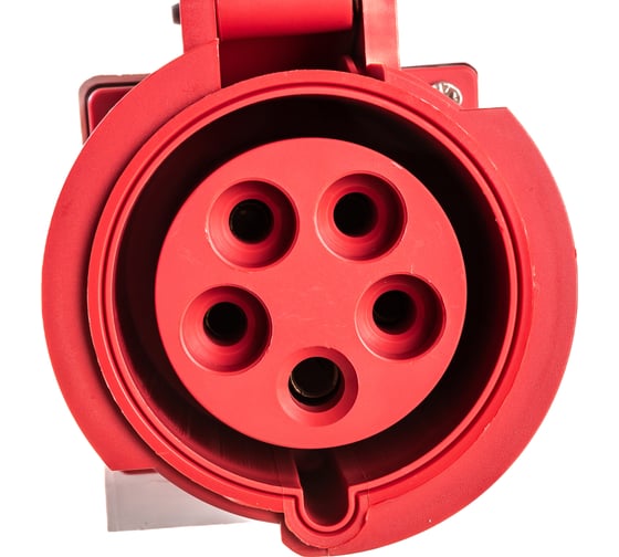 Стационарная наружная розетка EKF 1252, 3Р+РЕ+N, 32А, 380В, IP67, PROxima ps-1252-32-380