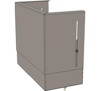 Цоколь EKF верхний, с компенсатором, 260х300х150мм, Basic 2 шт uerm-slide-260