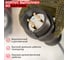 Переносная влагозащищенная вилка REXANT 3Р+РЕ, 32 А, IP44, каучук 111-006 3