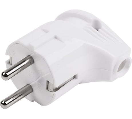 Угловая вилка PROconnect с/з 16А белая 11-1058-1