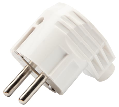 Угловая вилка PROconnect с/з 16А белая 11-8535