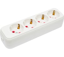 Колодка удлинителя Lezard LILA, 4 входа, с заземлением 720-0400-401