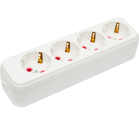 Колодка удлинителя Lezard LILA, 4 входа, с заземлением 720-0400-401