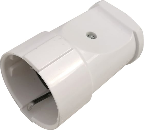 Штепсельное гнездо IN HOME с заземлением 16А белое 4150 4690612009056 1