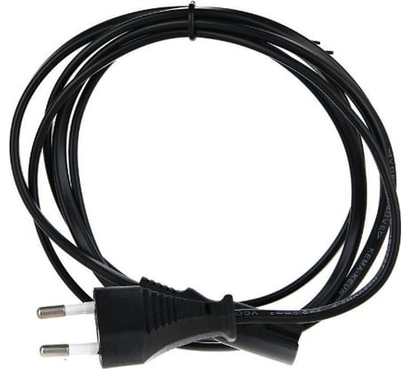 Кабель для аудио-видео техники VCOM IEC-320-C7 розетка EU, 2-pin VDE CE023-CU0.5-1.8M