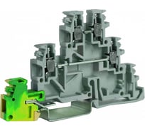 Проходной зажим DKC TDE.2GR, 2 уровня+земля, 2.5 кв.мм, серый ZTL500GR
