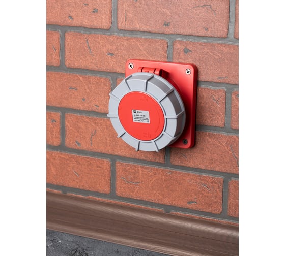 Стационарная внутренняя угловая розетка EKF 4442 3Р РЕ 125А 380В IP67 PROxima ps-4442-125-380
