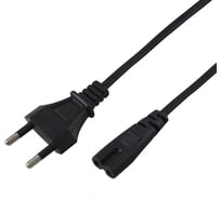 Сетевой шнур REXANT, вилка - евроразъем С7, кабель 2x0,5 мм2, 3 м 11-1105