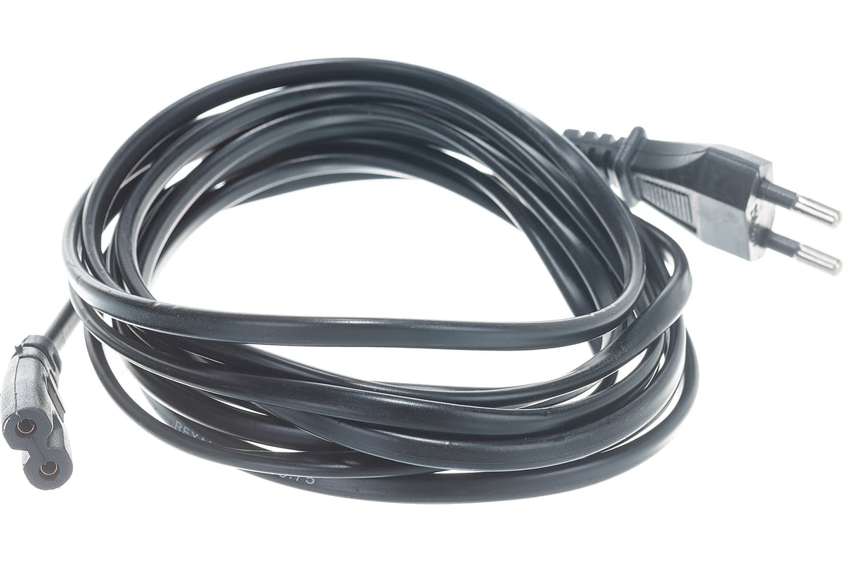 Сетевой шнур REXANT вилка - евроразъем С7, кабель 2x0,75 кв.мм, длина 3 .