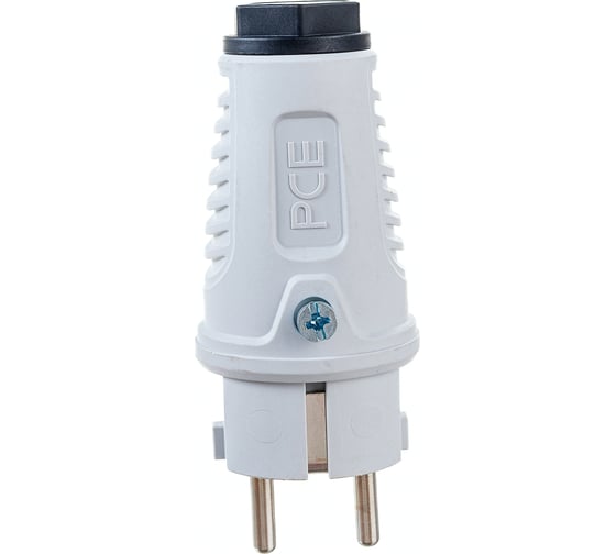 Кабельная вилка PCE 16A 220V 2P+E IP54 корпус серый, маркер черный 0511-gs