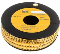 Маркировочное кольцо IEK 1-2.5мм, B, МК, 1000шт/ролл UMK10-B