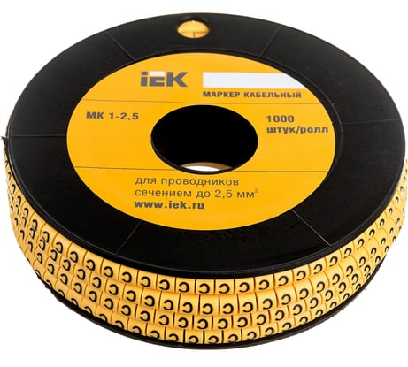 Маркировочное кольцо IEK 1-2.5мм, C, МК, 1000шт/ролл UMK10-C