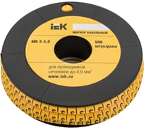 Маркировочное кольцо IEK 2-4мм, 3, МК, 500шт/ролл UMK20-3
