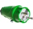 Кабельная вилка PCE 16A 220V 2P+E IP54 корпус зеленый, маркер черный 0511-us 5