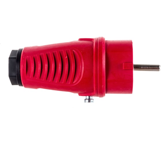 Кабельная вилка PCE 16A 220V 2P+E IP54 корпус красный, маркер черный 0511-rs