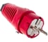 Кабельная вилка PCE 16A 220V 2P+E IP54 корпус красный, маркер черный 0511-rs 2