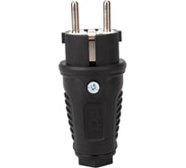 Кабельная вилка PCE 16A 220V 2P+E IP54 корпус черный, маркер черный 0511-ss