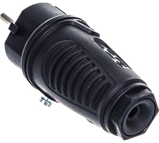Кабельная вилка PCE 16A 220V 2P+E IP54 корпус черный, маркер черный 0511-ss