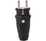 Кабельная вилка PCE 16A 220V 2P+E IP54 корпус черный, маркер черный 0511-ss