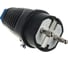 Кабельная вилка PCE 16A 220V 2P+E IP54 корпус черный, маркер синий 0511-sb 4