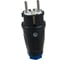Кабельная вилка PCE 16A 220V 2P+E IP54 корпус черный, маркер синий 0511-sb 5