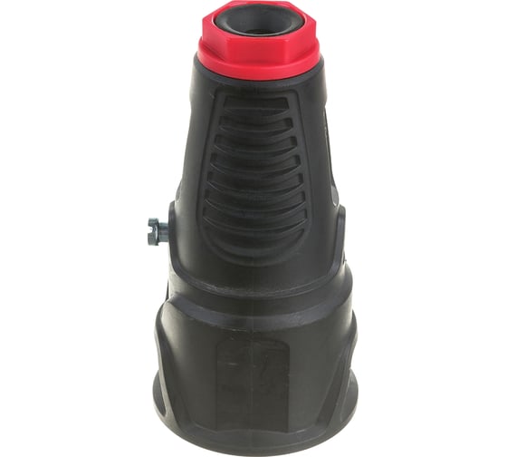 Кабельная розетка PCE 16A 220V 2P+E IP20 корпус черный, маркер красный 2510-sr