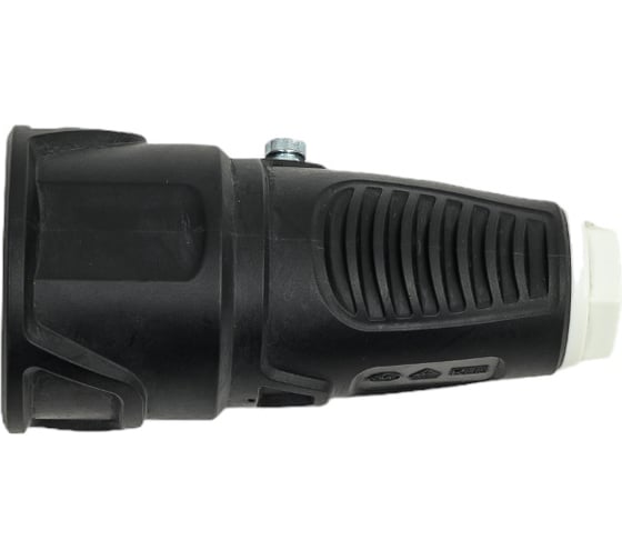 Кабельная розетка PCE 16A 220V 2P+E IP20 корпус черный, маркер белый 2510-sw 1