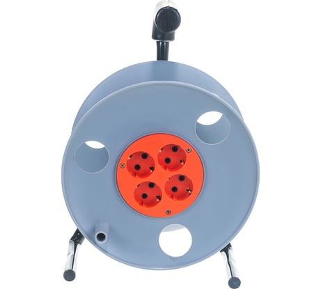 Катушка без провода GLANZEN 4 гнезда, с заземлением Ф270мм EL-00-270Z00-00006425